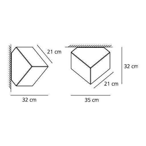 Artemide - Wand-/Deckenleuchte Edge Parete Soffitto