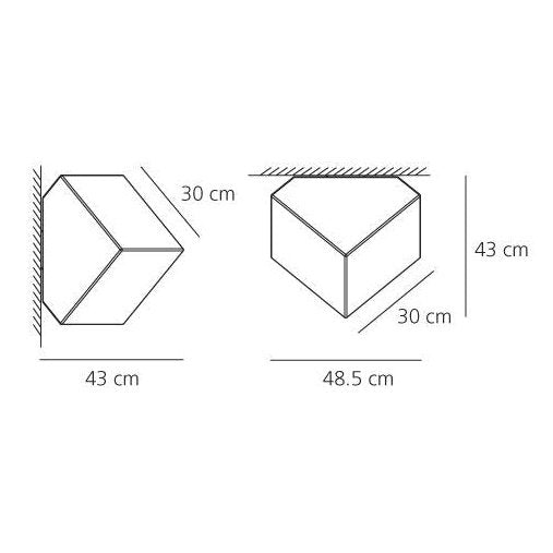 Artemide - Wand-/Deckenleuchte Edge Parete Soffitto