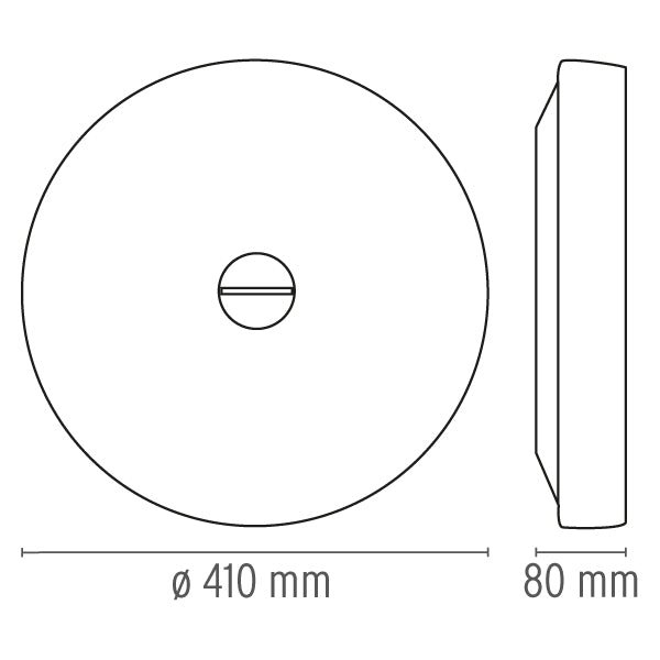 Flos - Wand-/Deckenleuchte Button Weiß