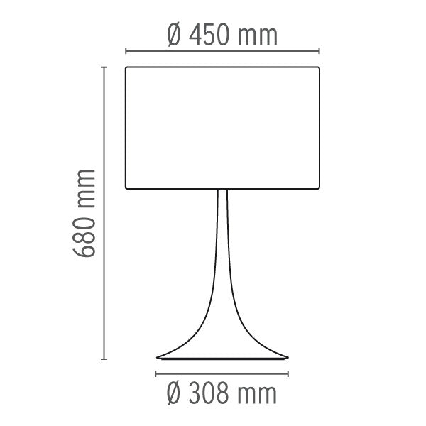Flos - Tischleuchte Spun Light T2 Auslaufmodell