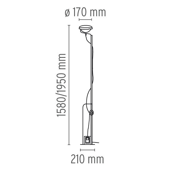 Flos - Stehleuchte Toio LED