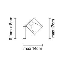 Fabbian S.R.L. - Wandleuchte Cubetto