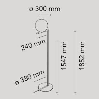 Flos - Stehleuchte IC Lights Floor 2 chrom