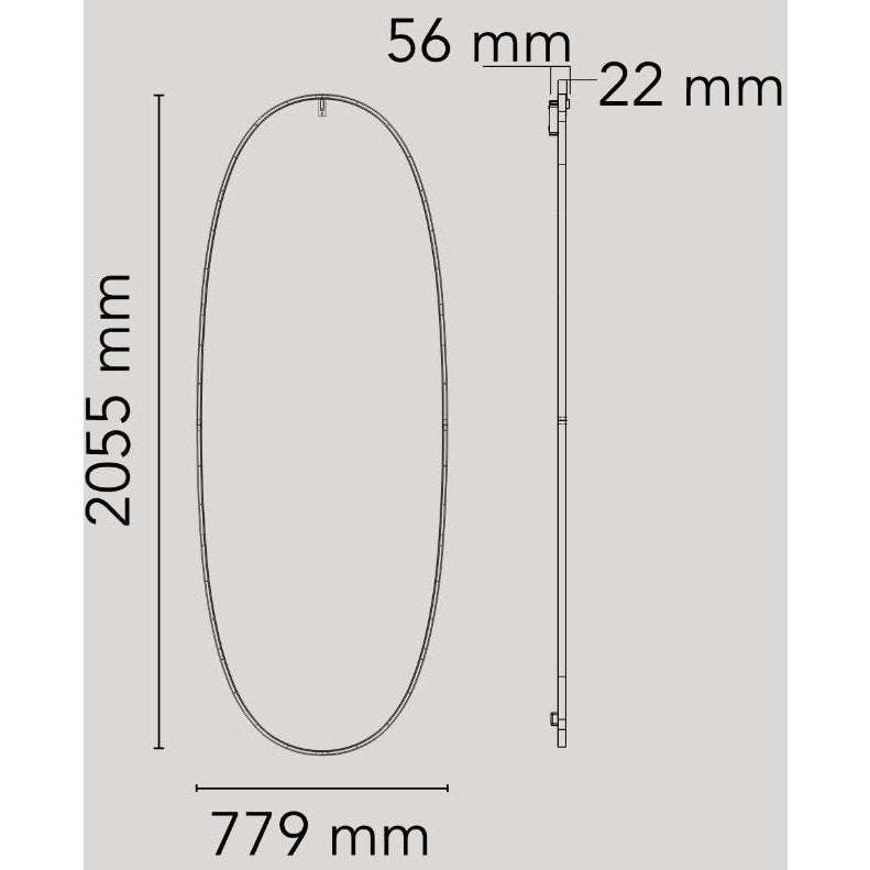 Flos - Spiegel La Plus Belle bronze LED