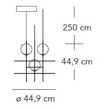 Fontana Arte - Pendelleuchte SETAREH