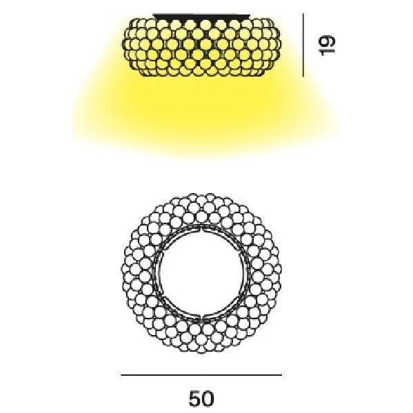 Foscarini - Deckenleuchte Caboche Plus LED