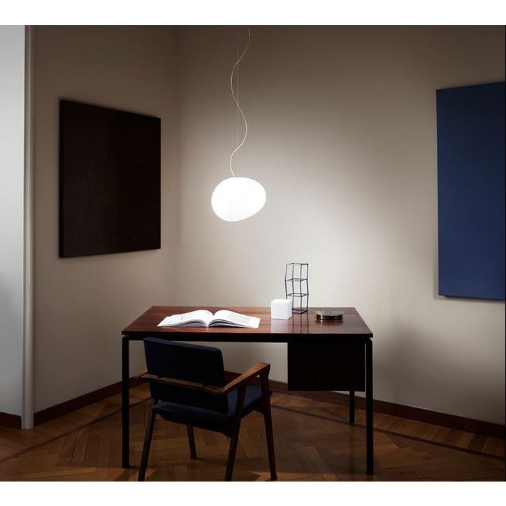 Foscarini - Pendelleuchte Gregg media grafite/weiß