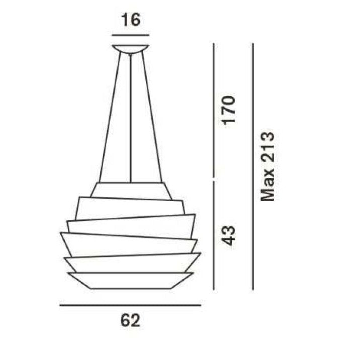 Foscarini - Hängeleuchte Le Soleil, Weiß