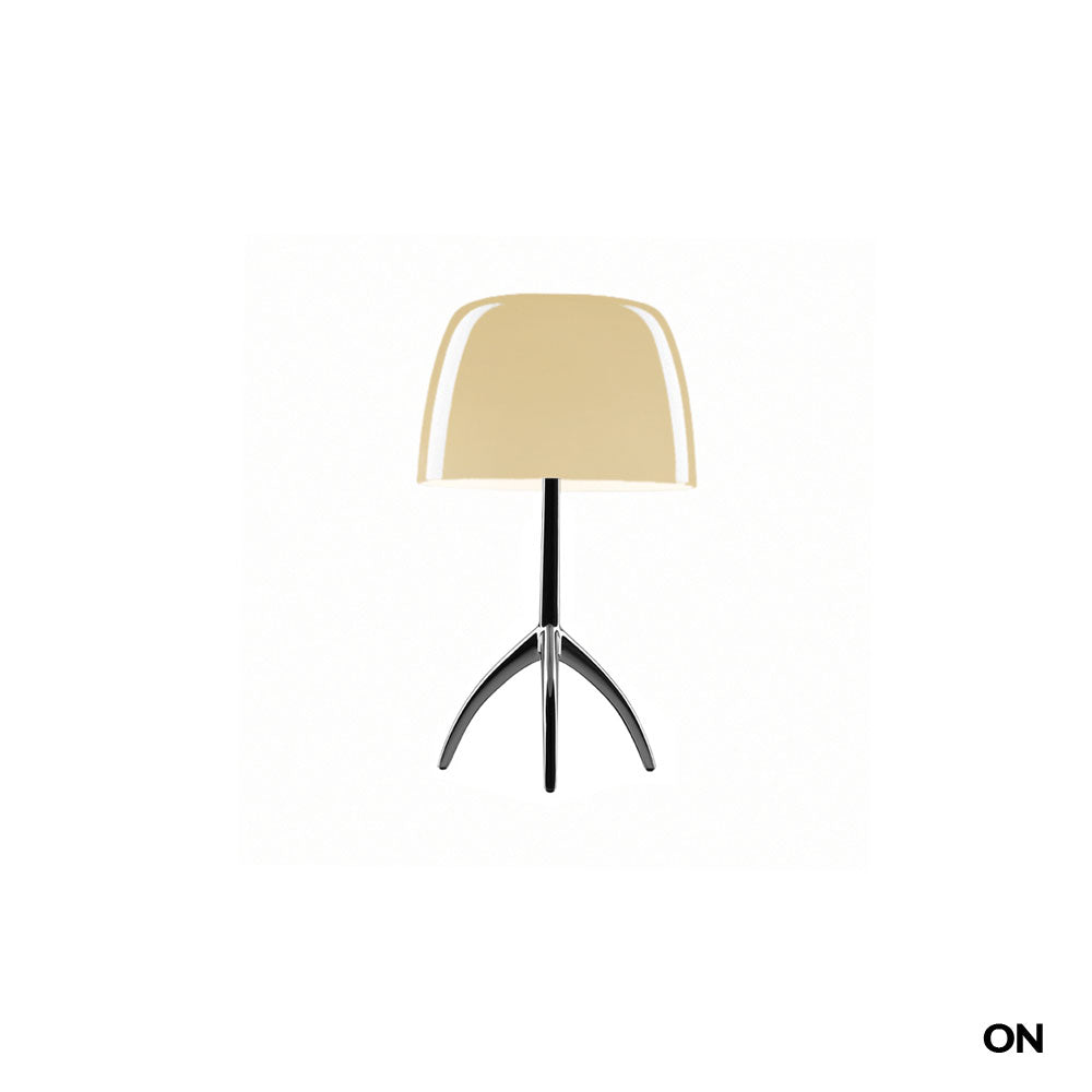 Foscarini - Tischleuchte Lumiere Piccola Tavolo Chrom Schwarz