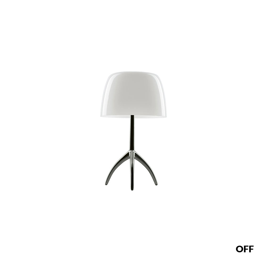 Foscarini - Tischleuchte Lumiere Piccola Tavolo Chrom Schwarz