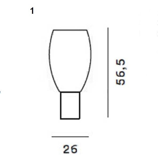 Foscarini - Tischleuchte Buds 1 bianco caldo weiß