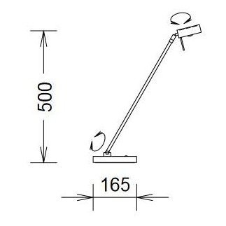 Knapstein Germany - Tischleuchte 61.610 LED Chrom