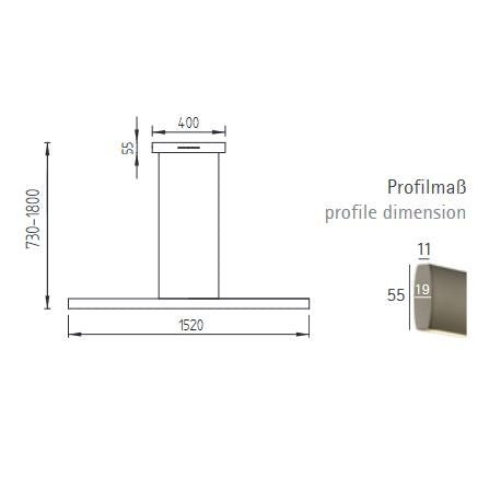 Knapstein - Pendelleuchte Runa-152 LED Effekt Bronze