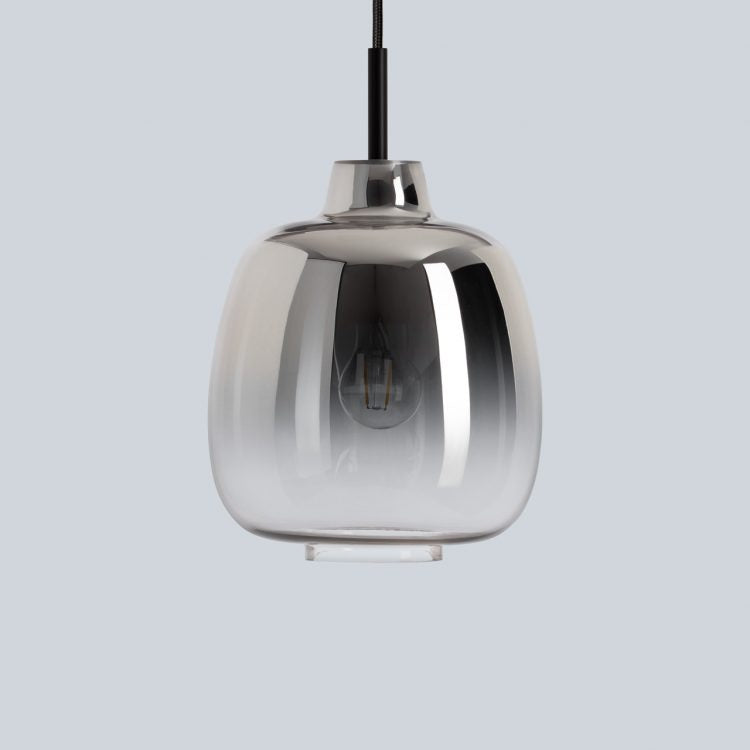 Mawa - Pendelleuchte Bergamo Chrom Kabel Schwarz