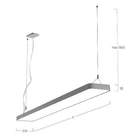 Lightnet - Pendelleuchte Caleo P1 LED 67W Opal