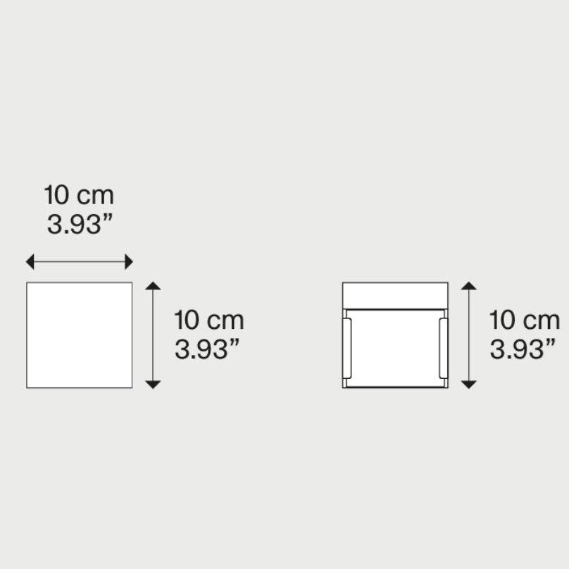 Lodes - Wandleuchte Laser 10x10 LED mattweiß