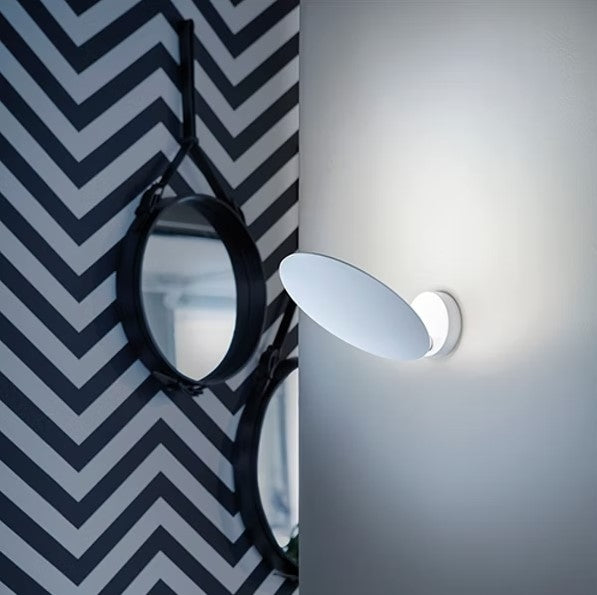 Lodes - Wandleuchte Puzzle Round single weiß LED