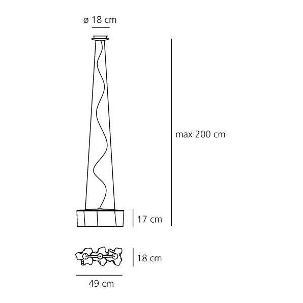 Artemide - Pendelleuchte Logico Sospensione Micro 3 in Linea Ausstellungsware