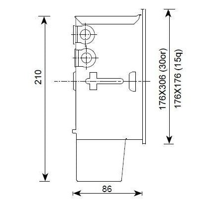 Luceplan - Wandleuchte Orchestra Aluminium
