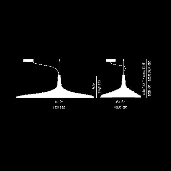 Luceplan - Pendelleuchte Soleil Noir LED Schwarz