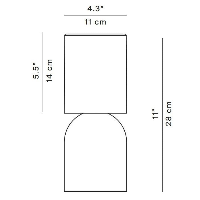 Luceplan - Akkutischleuchte Nui Mini