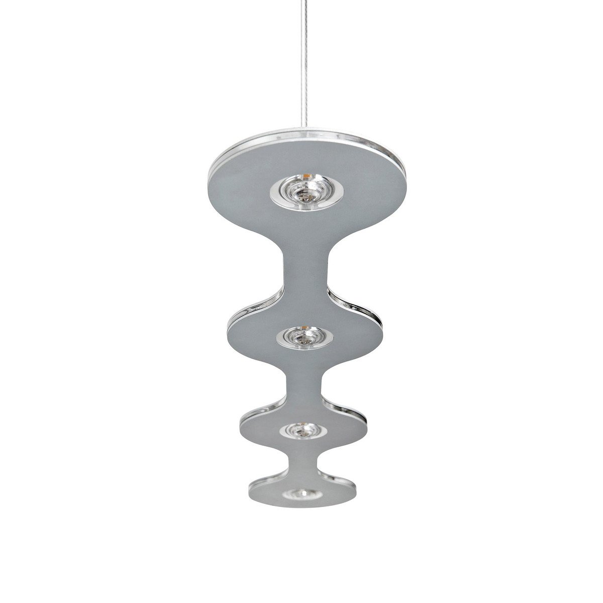 Lumen Center Italia - Pendelleuchte Flat 04 aluminium