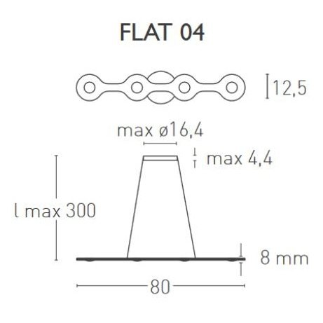 Lumen Center Italia - Pendelleuchte Flat 04 aluminium