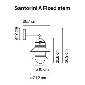 Marset - Wandleuchte Santorini A Fixed Stem