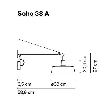 Marset - Wandleuchte Soho 38 A