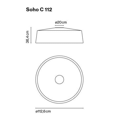 Marset - Deckenleuchte Soho C 112