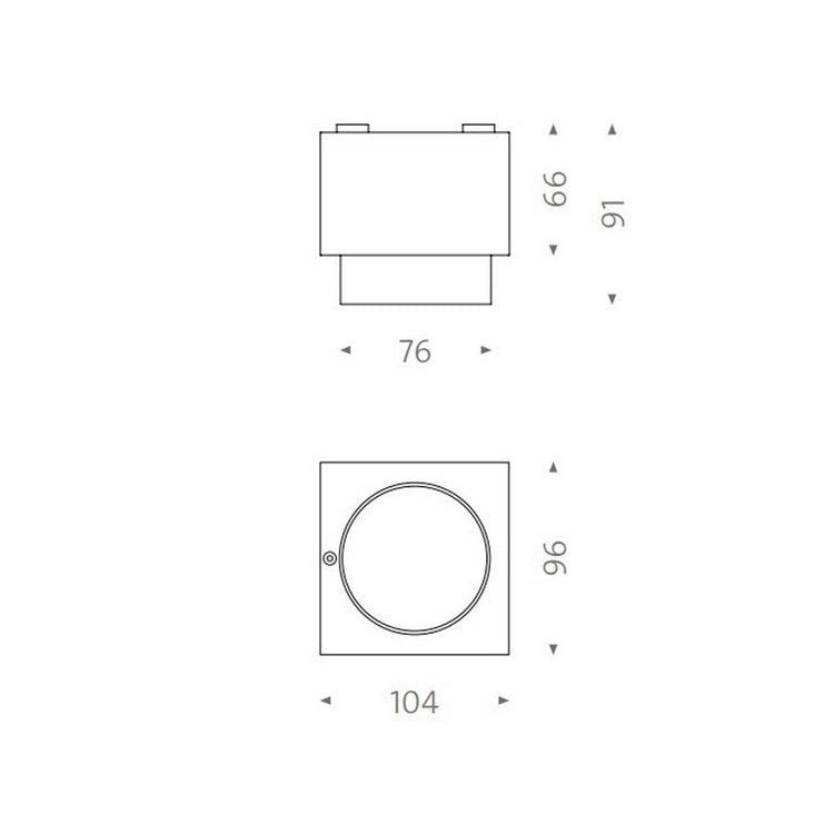 Mawa - Aufbaustrahler Wittenberg 4.0 LED weiß
