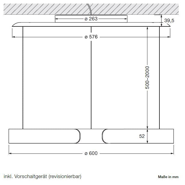 Occhio - Pendelleuchte Mito sospeso 60 var up "Air"