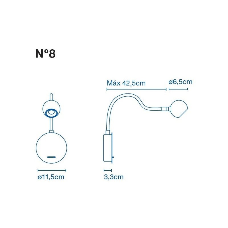 Marset - Wandleuchte Nº8