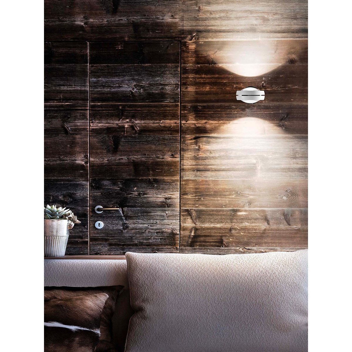 Lodes - Wandleuchte Nautilus chrom LED 2x12W 2700K