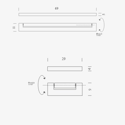 Nemo - Wandleuchte ARA LED weiß