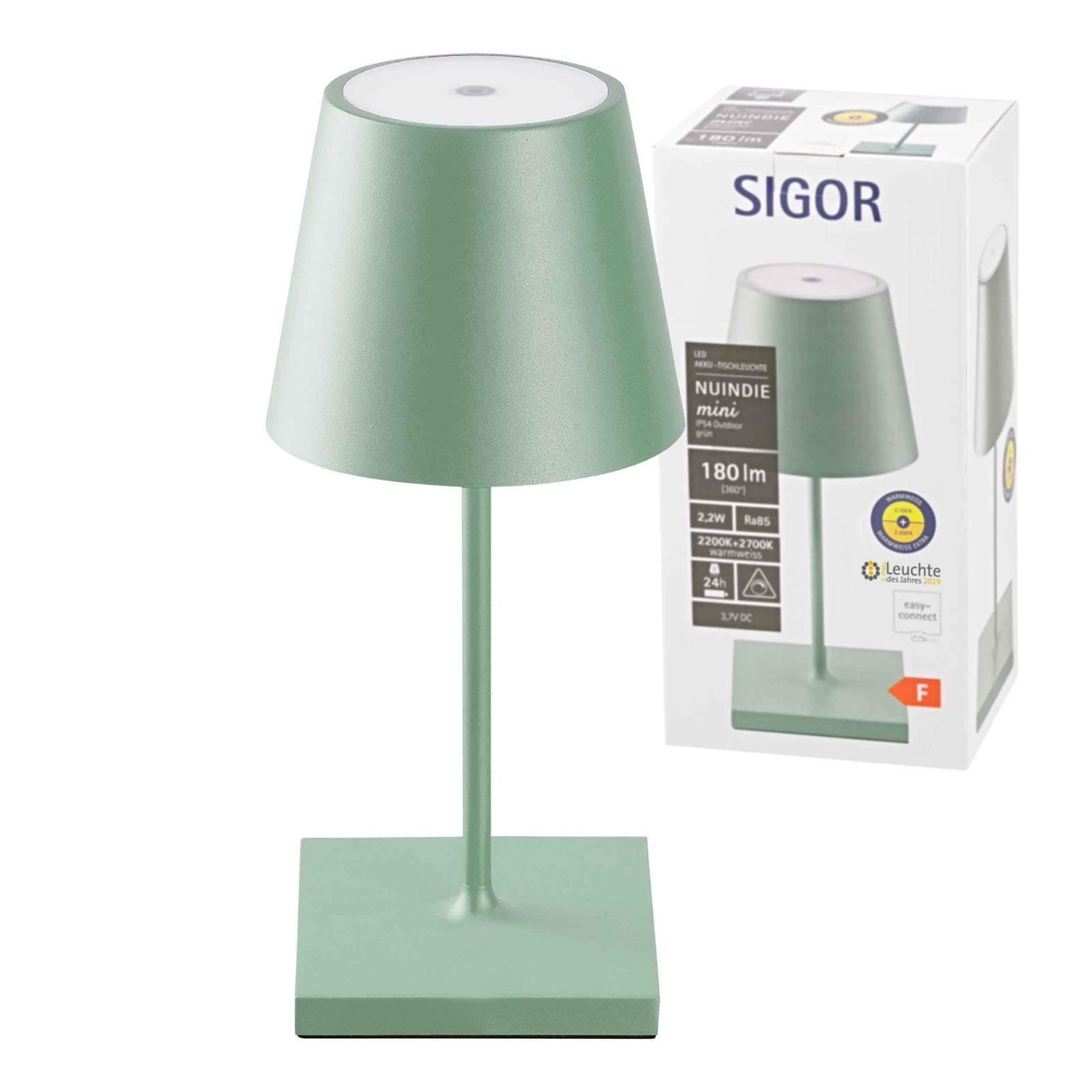 Sigor Licht - Akku-Tischleuchte Nuindie mini