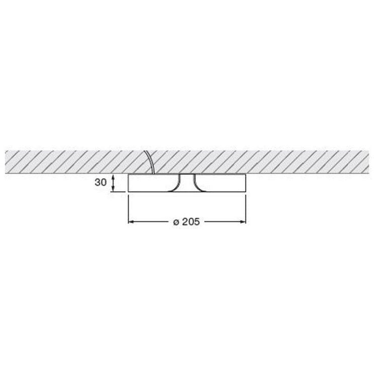 Occhio - Deckenleuchte Mito soffitto 20 up LED air schwarz matt