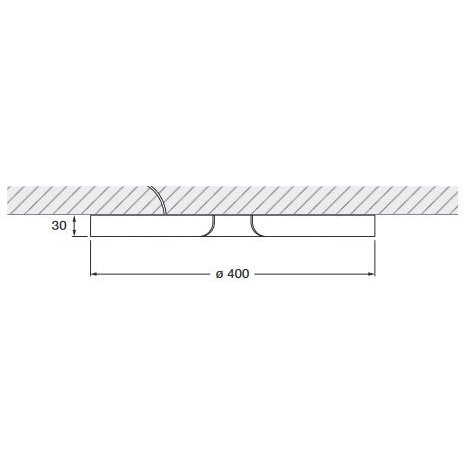 Occhio - Deckenleuchte Mito soffitto 40 up LED Phantom Dali dim. narrow