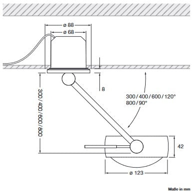 Occhio - Deckenleuchte Sento soffitto singolo 30 Flat C weiß matt air LED Ausstellungsware