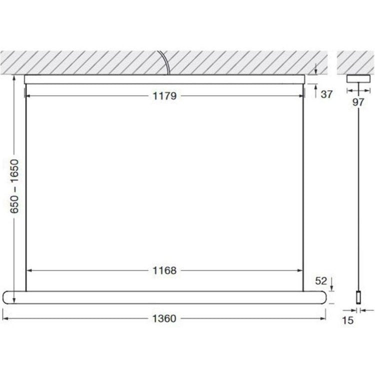 Occhio - Pendelleuchte Mito volo 140 var up LED Phantom