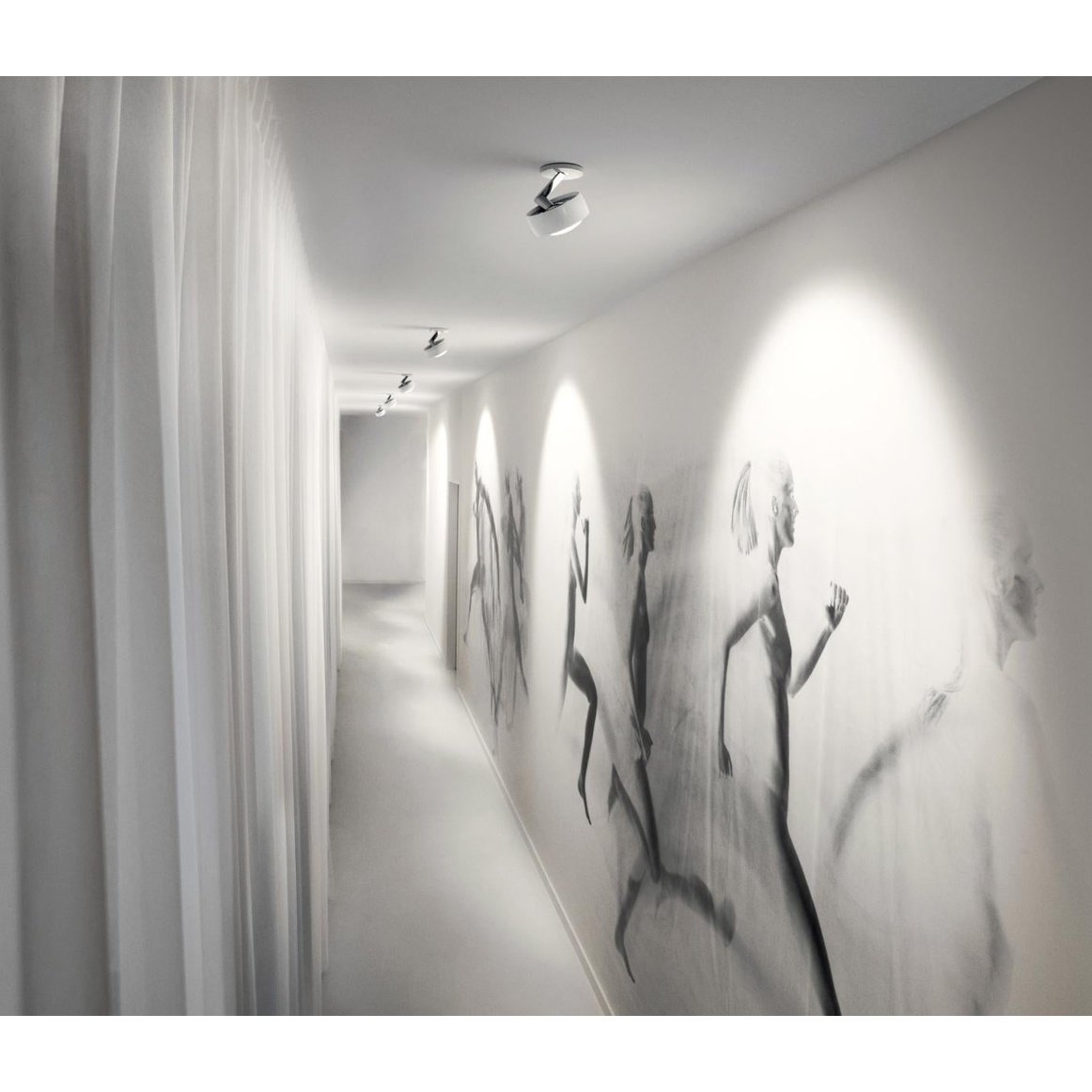 Occhio - Aufbaustrahler piu alto 3d chrom glanz Ausstellungsware
