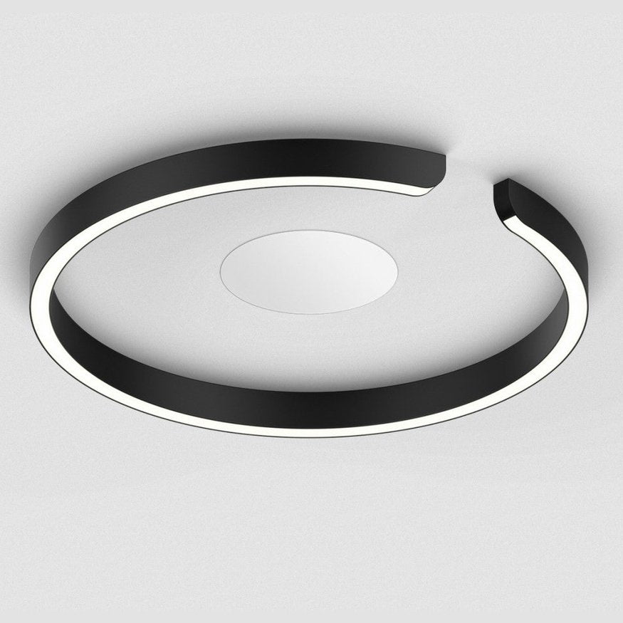 Occhio - Wand-/Deckenleuchte Mito Soffitto 40 LED up wide Schwarz Matt
