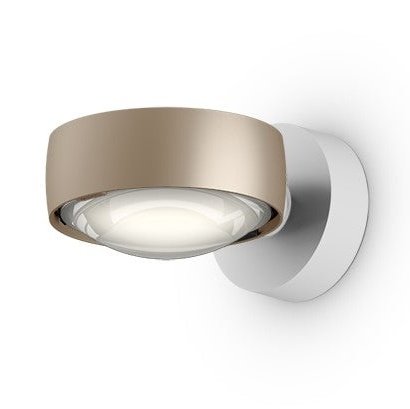 Occhio - Wandleuchte Sento verticale flat air E Weiß matt/Gold LED