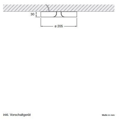 Occhio - Wand-/Deckenleuchte Mito soffitto 20 up Phantom