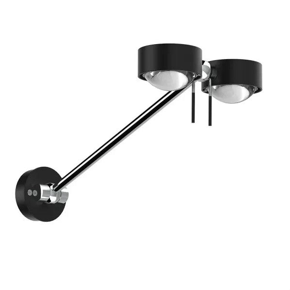 Top Light - Wand-/Deckenleuchte Puk Wing Twin LED Schwarz Chrom