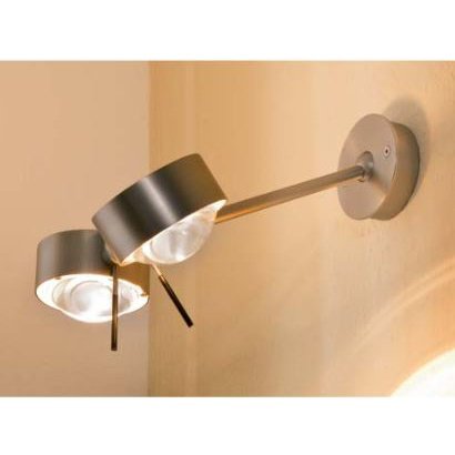 Top Light - Wand-/Deckenleuchte Puk Wing Twin LED Schwarz Chrom