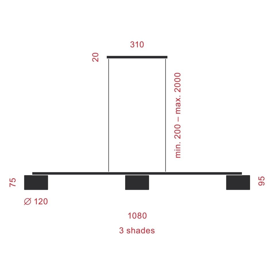 Serien Lighting - Pendelleuchte Reef Suspension