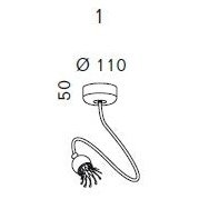 Serien Lighting - Wand.-/Deckenleuchte Poppy 1-armig