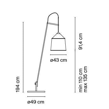 Marset - Stehleuchte Jaima P207 IP 65