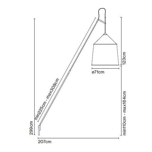 Marset - Wandleuchte Jaima P307 Schirm 71 IP65